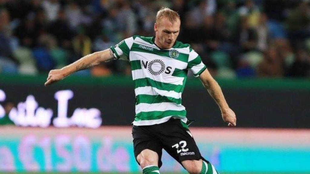 Mathieu con el Sporting de Portugal. Foto: Twitter (@Sporting_CP)