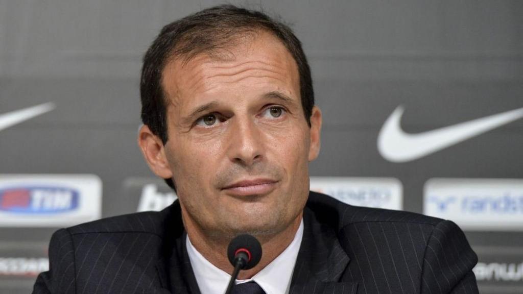 Massimiliano Allegri en rueda de prensa. Foto: juventus.com