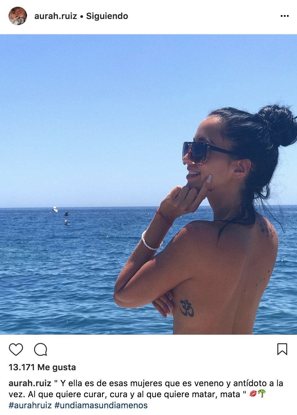 Aurah Ruiz, la ex de Jesé, se desnuda en Instagram