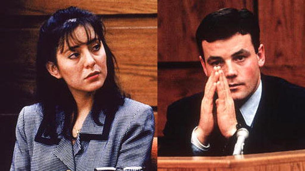 Lorena y John Bobbit durante el proceso judicial