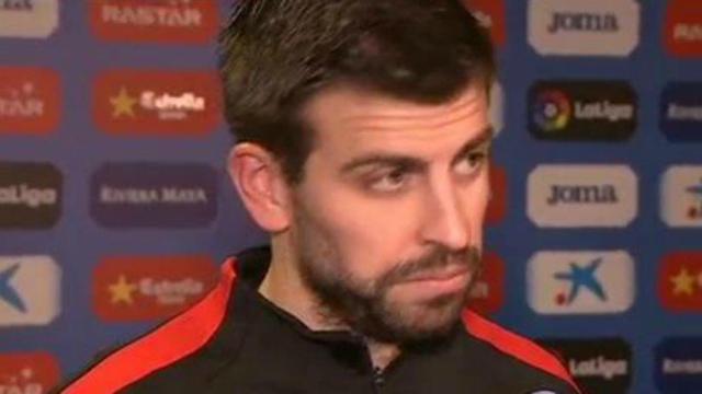 Piqué, en zona mixta