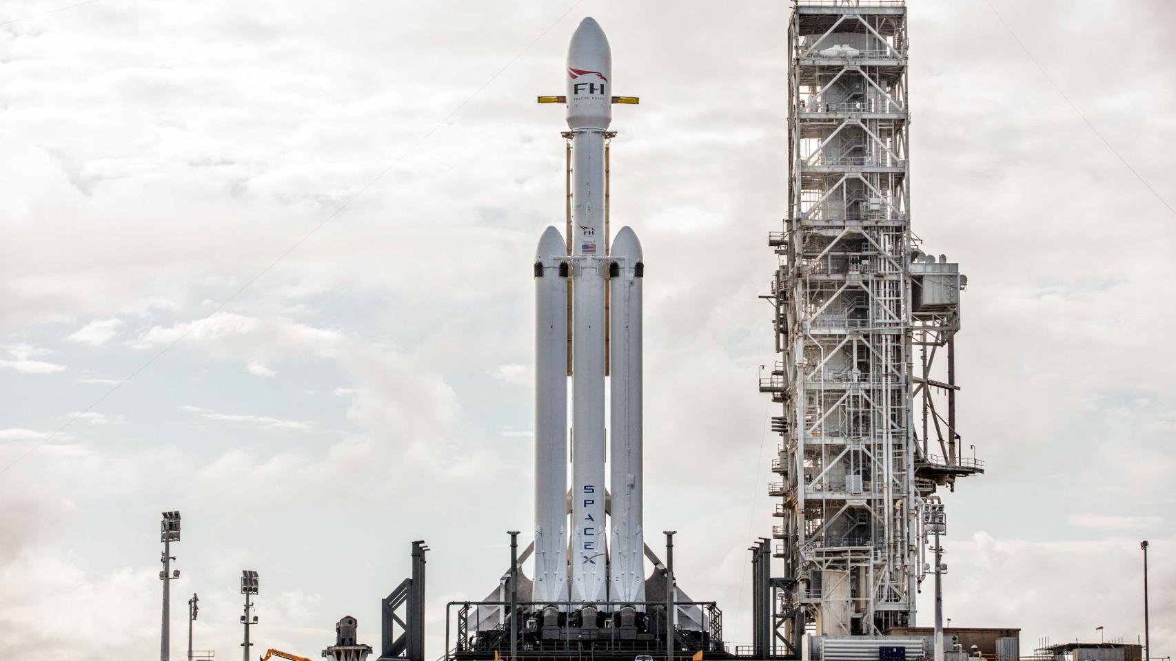 Falcon Heavy, el cohete usado en la misión.