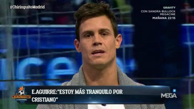 Edu Aguirre en El Chiringuito. Foto: Twitter (@elchiringuitotv)