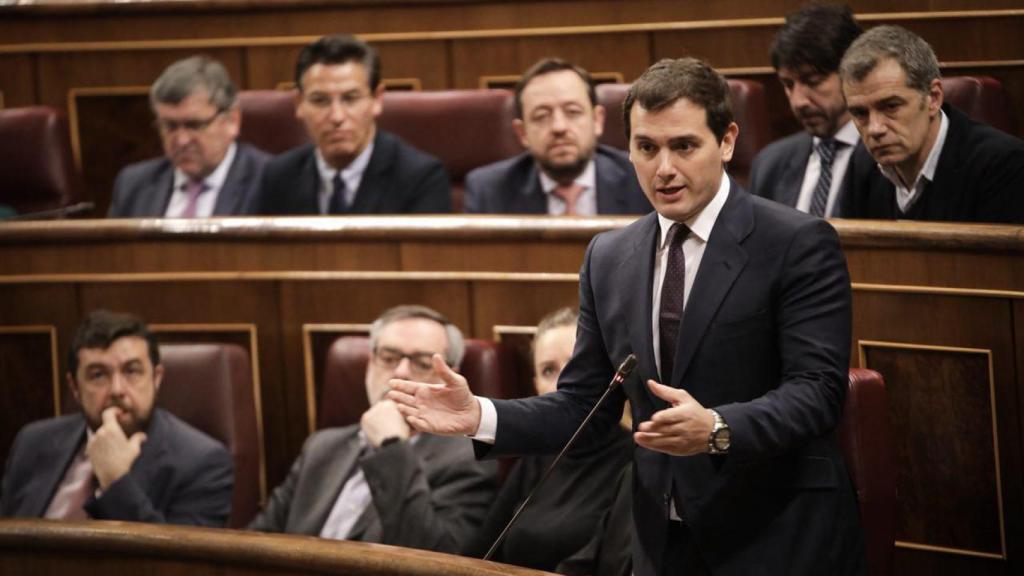 Albert Rivera, este miércoles en el Congreso.