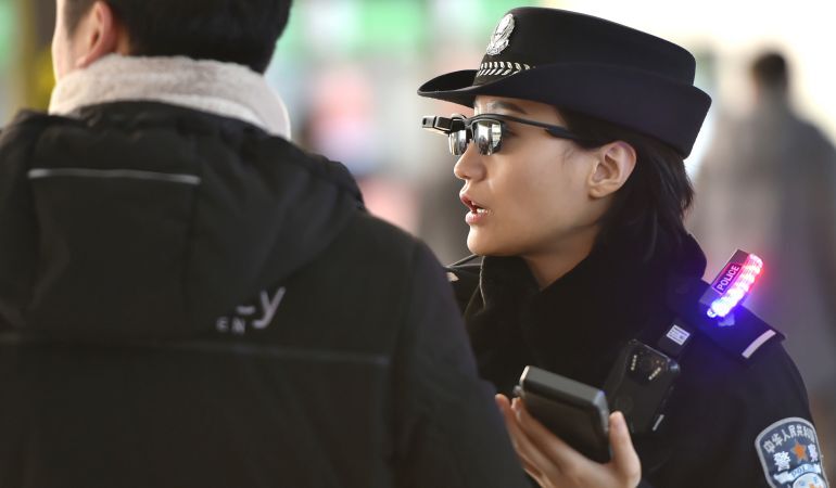 policia china gafas reconocimiento facial