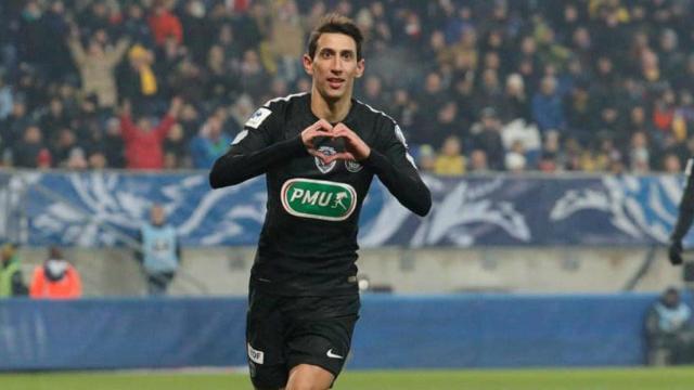 Di María celebra un gol con el Paris Saint-Germain. Foto: psg.fr