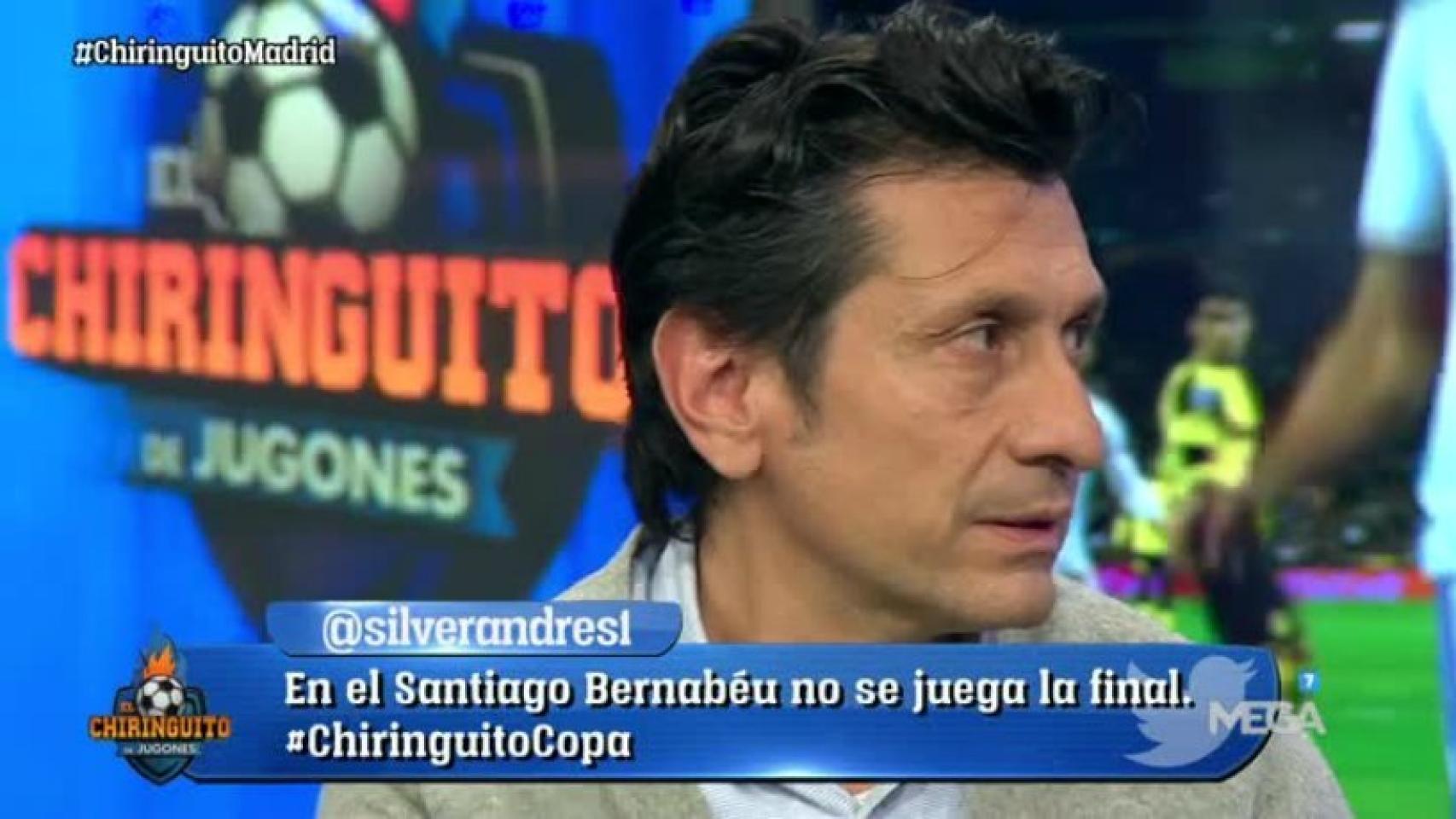 José Félix Díaz en El Chiringuito. Foto: Twitter (@elchiringuitotv)