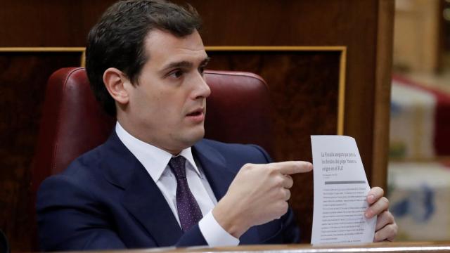 Albert Rivera en la sesión de control al Gobierno.