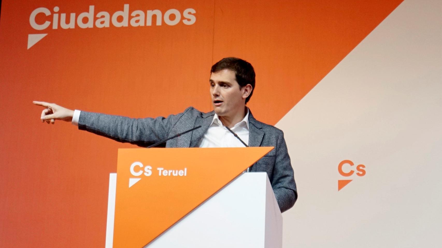 Albert Rivera, en un acto de Ciudadanos.