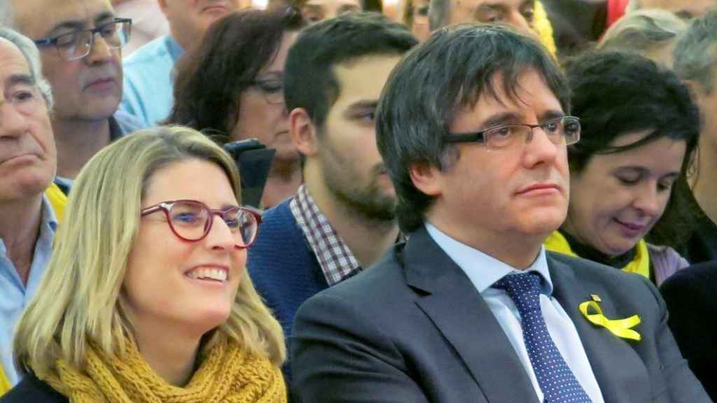 Elsa Artadi, Carles Puigdemont y Artur Mas.