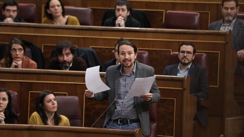 Pablo Iglesias en el Congreso.