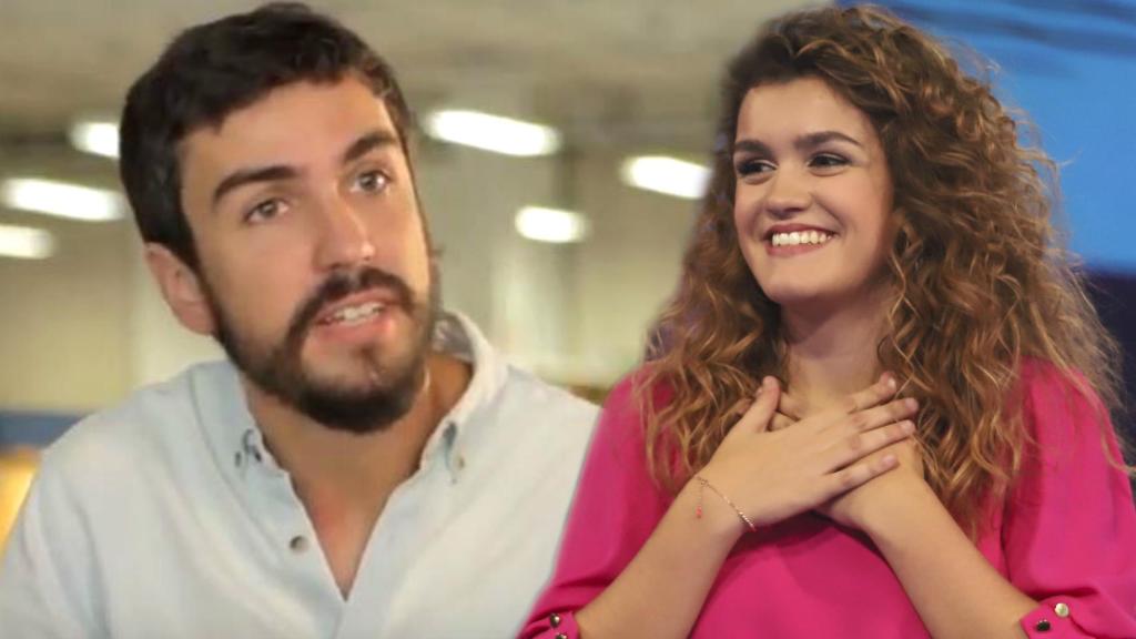 Amaia y su hermano Javier, en un montaje de JALEOS.