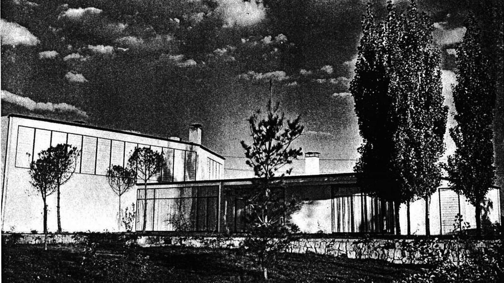 Fotografía de la vivienda creada por Coderch para la famiila Vallet Goytisolo.