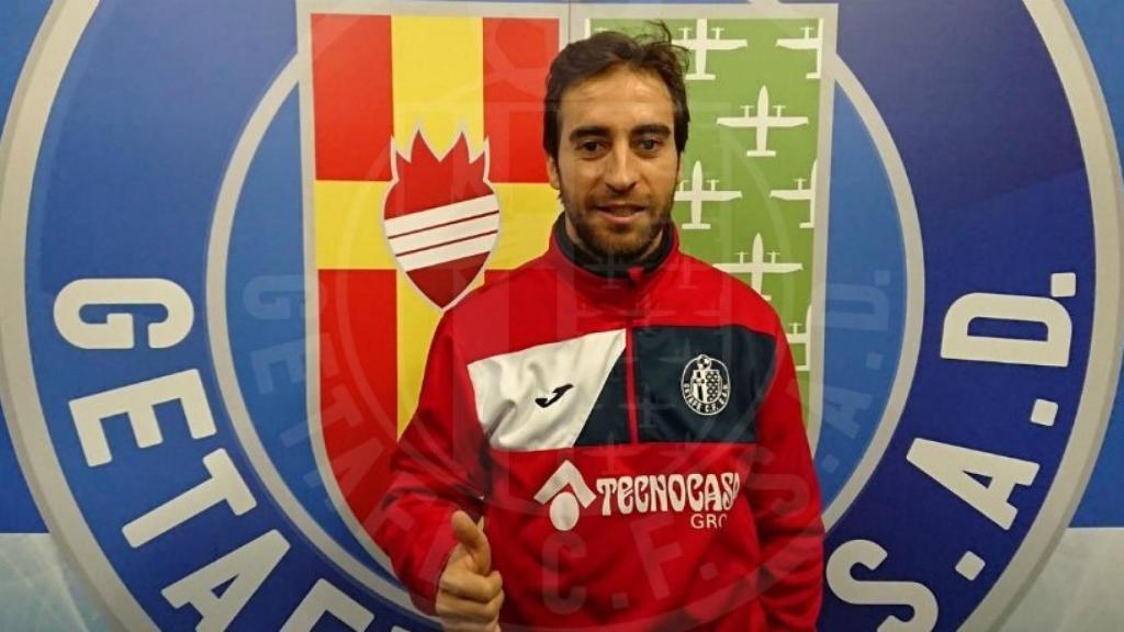 Flamini en su presentación con el Getafe. Foto: Twitter (@GetafeCF)