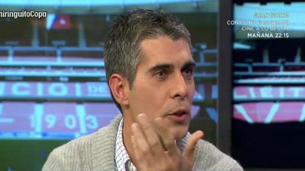 Jose Luis Sánchez, en El Chiringuito. Foto: Twitter (@elchiringuitotv)