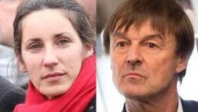 Pascale Miterrand y Nicolas Hulot