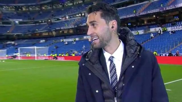 Álvaro Arbeloa, en el Santiago Bernabéu