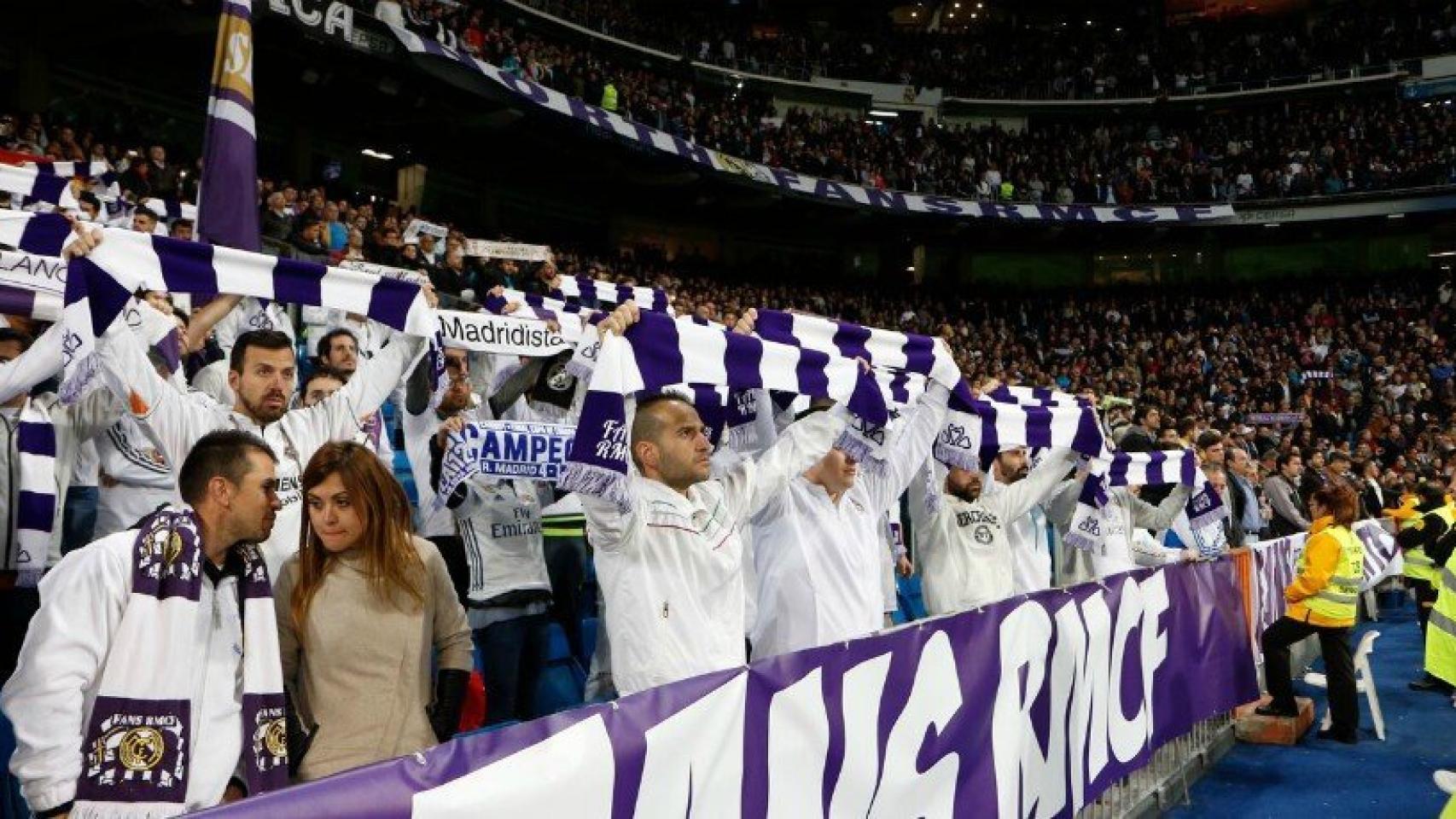 La Grada Fans Real Madrid. Foto: Pedro Rodríguez / El Bernabéu