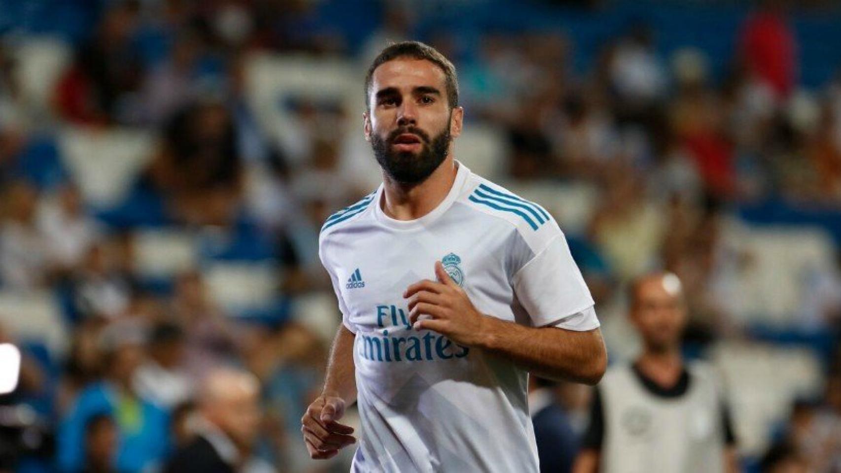 Carvajal, en en Bernabéu. Foto: Pedro Rodríguez / El Bernabéu