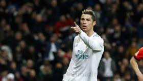 Cristiano Ronaldo, en el partido contra la Real Sociedad