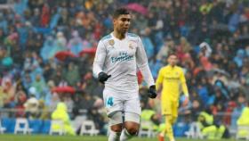 Casemiro, en el partido contra el Villarreal. Foto: Manu Laya / El Bernabéu