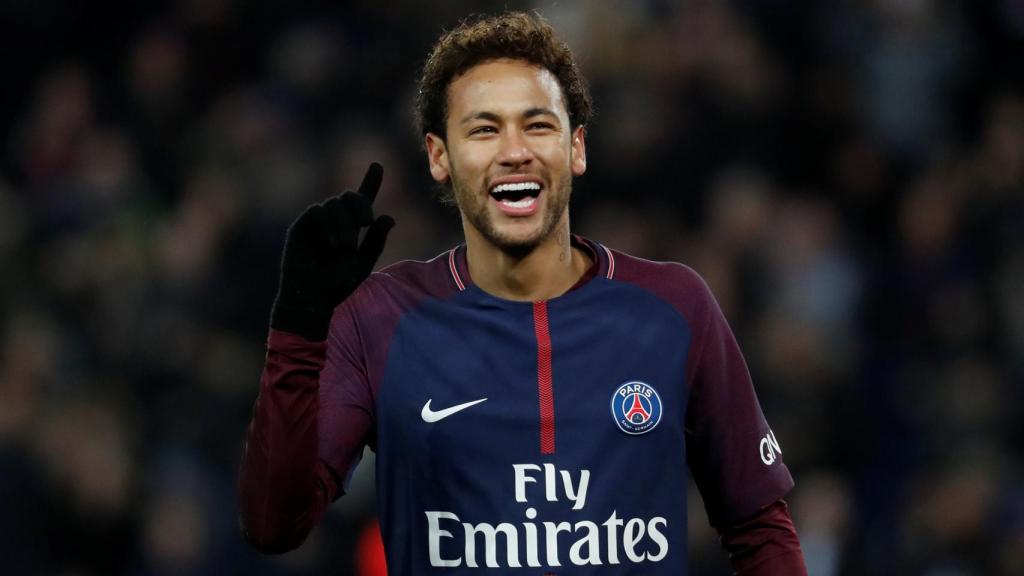 Neymar celebra un gol con el PSG.