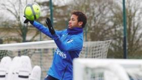 Neymar entrena. Foto Instagram (@psg)