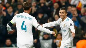 Sergio Ramos felicita a Cristiano Ronaldo