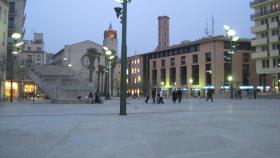 Imagen de la antigua plaza de la Constitución de Girona.