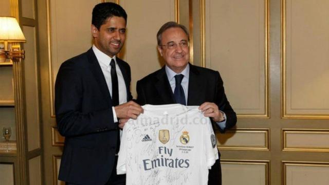 Nasser Al-Khelaïfi y Florentino Pérez