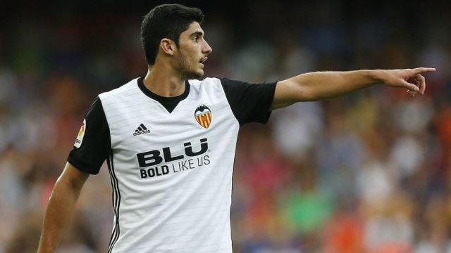 Guedes, en un partido del Valencia. Foto: valenciacf.com