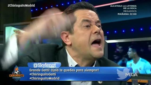 Tomás Roncero estalla en El Chiringuito. Foto: Twitter (@elchiringuitotv)