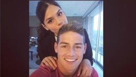 Juana Valentina Restrepo con James Rodríguez. Foto: Instagram (@juanavr98)