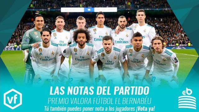 Las notas del Real Madrid - PSG