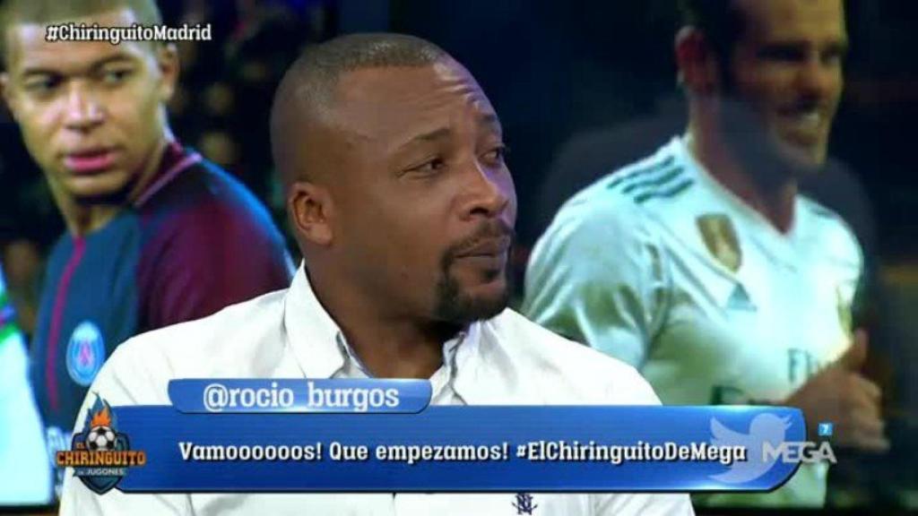 Congo, en El Chiringuito. Foto: Twitter (@elchiringuitotv)