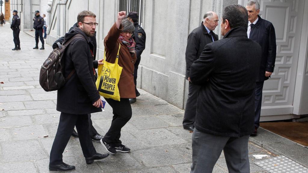 Mireia Boya a la llegada al Supremo.