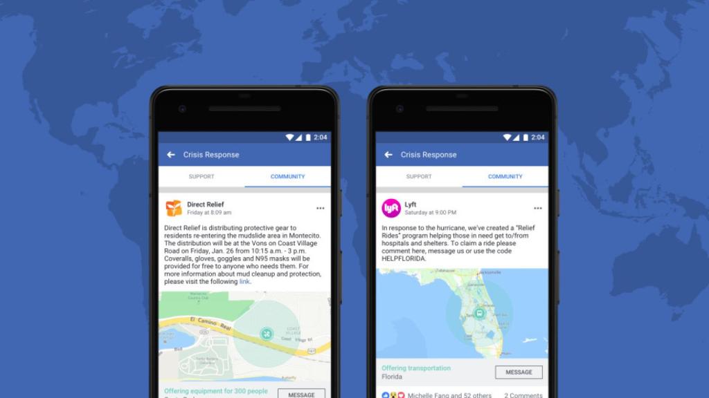 Facebook mejora su servicio de emergencias para catástrofes