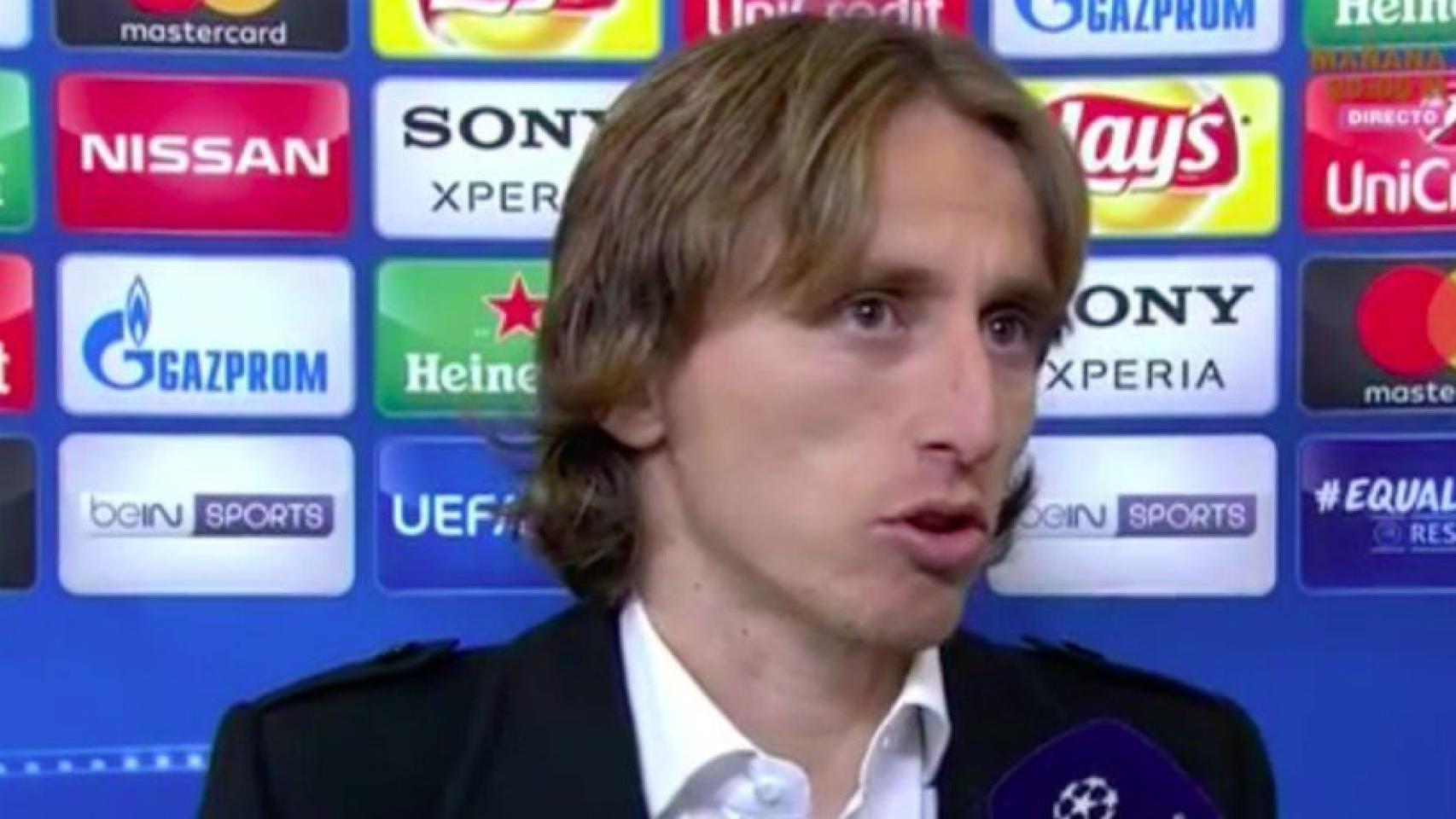 Modric en zona mixta