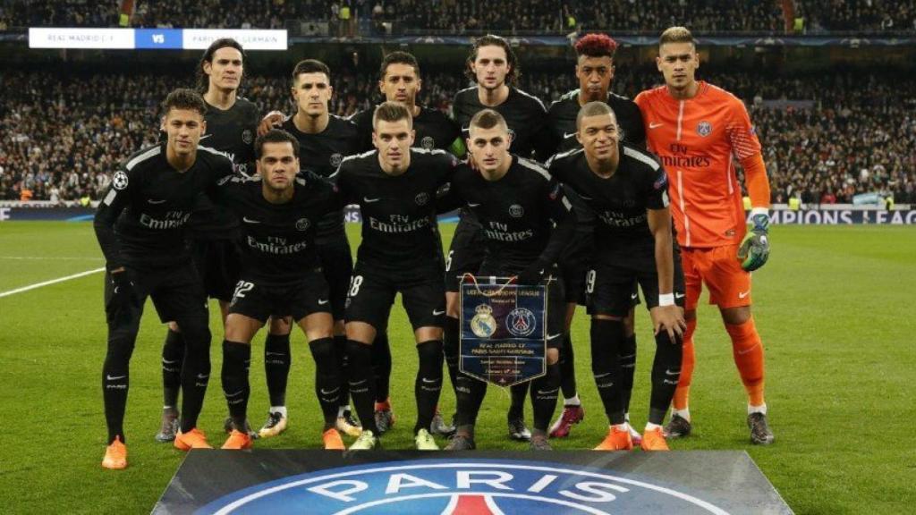 Once titular contra el Real Madrid. Foto. psg.fr