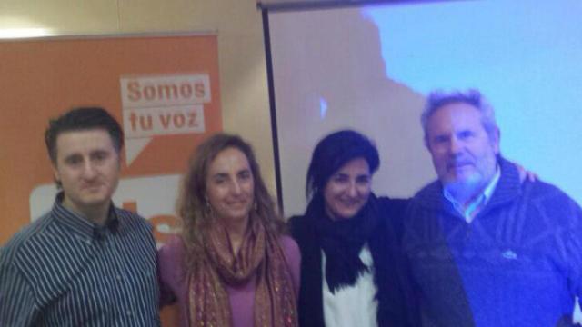 Carolina Punset (segunda por la izquierda) participó en un acto de Ciudadanos en Albacete en febrero de 2015