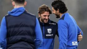 Jugadores del WBA antes de un partido. Foto: Twitter (@wba).