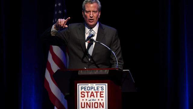 El alcalde de Nueva York, Bill de Blasio, en una imagen del pasado enero.