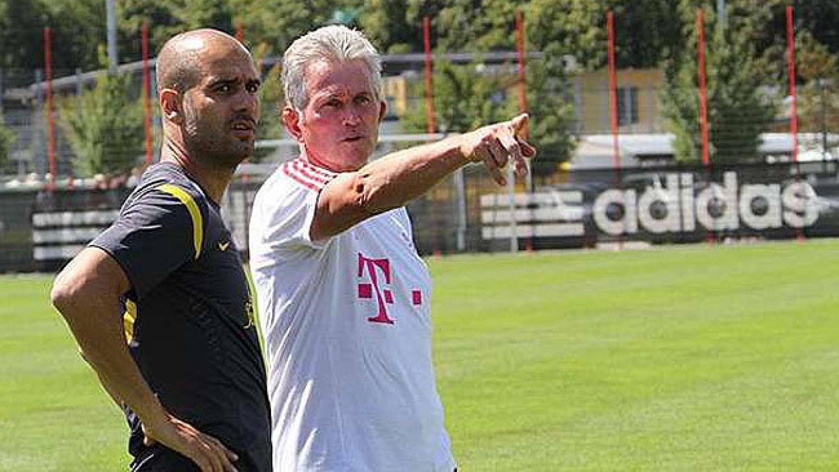 Pep Guardiola y Jupp Heynckes.