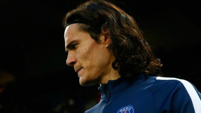 Cavani, delantero del Paris Saint-Germain. Foto: psg.fr