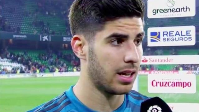 Asensio habla tras el partido