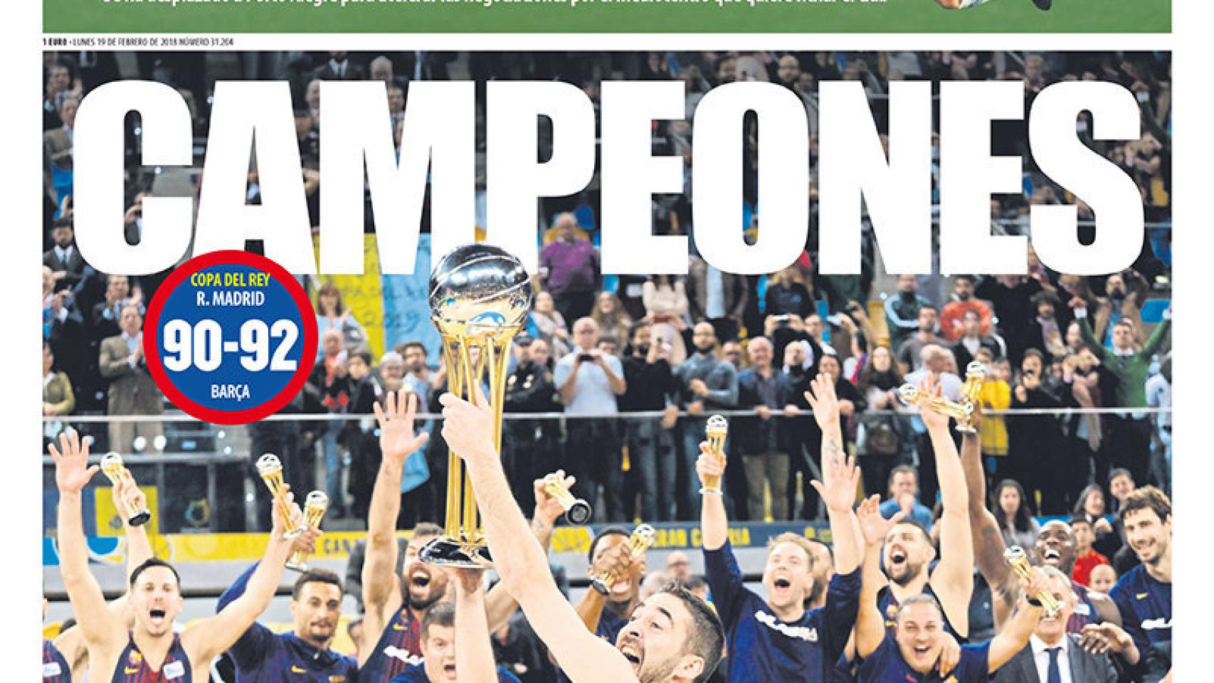 Portada Mundo Deportivo (19/02/18)