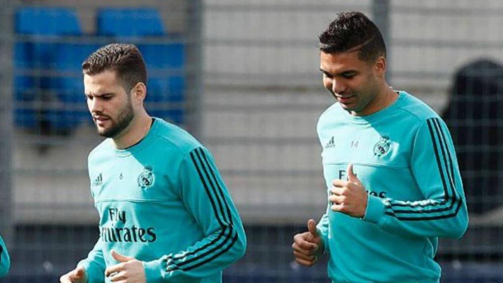 Nacho entrena con Casemiro