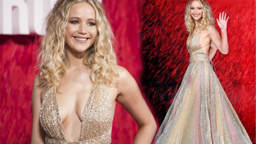 Jennifer Lawrence lució un estilismo que dejó boquiabiertos a los presentes.