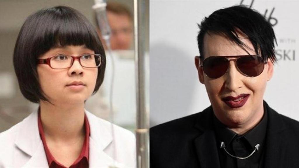 Charlyne Yi y Marilyn Manson. Europa Press.