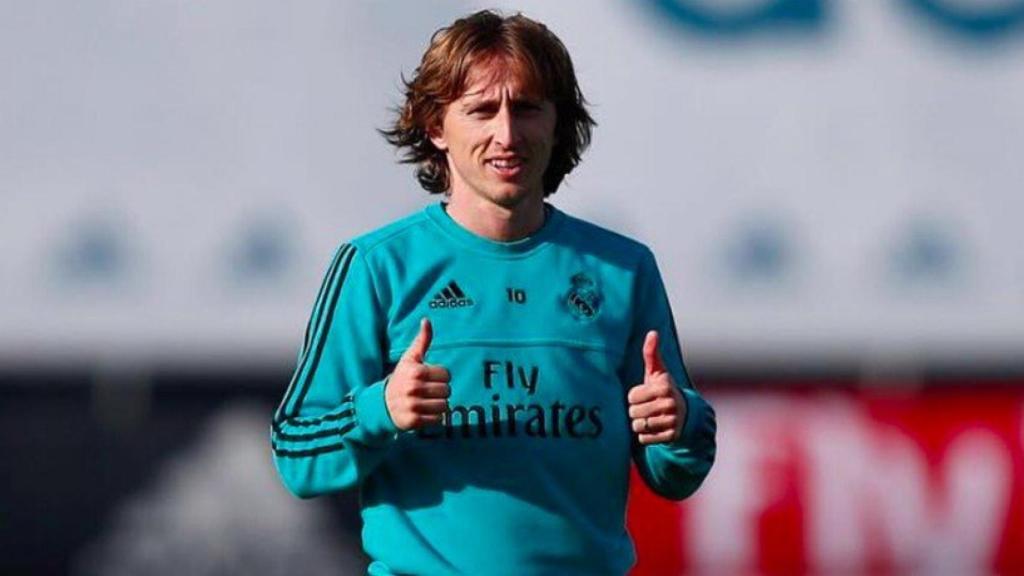 Modric en un entrenamiento. Foto Instagram (@lukam10)